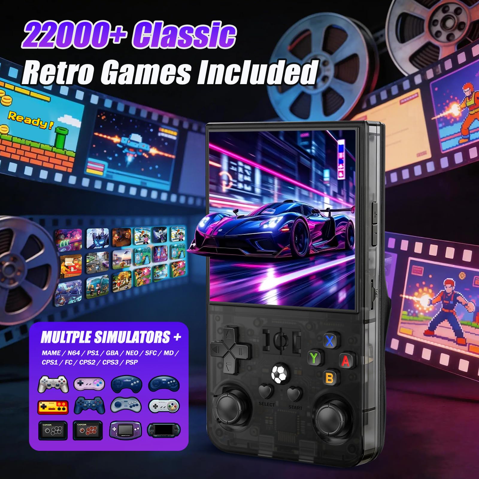 Consola retro de videjuegos