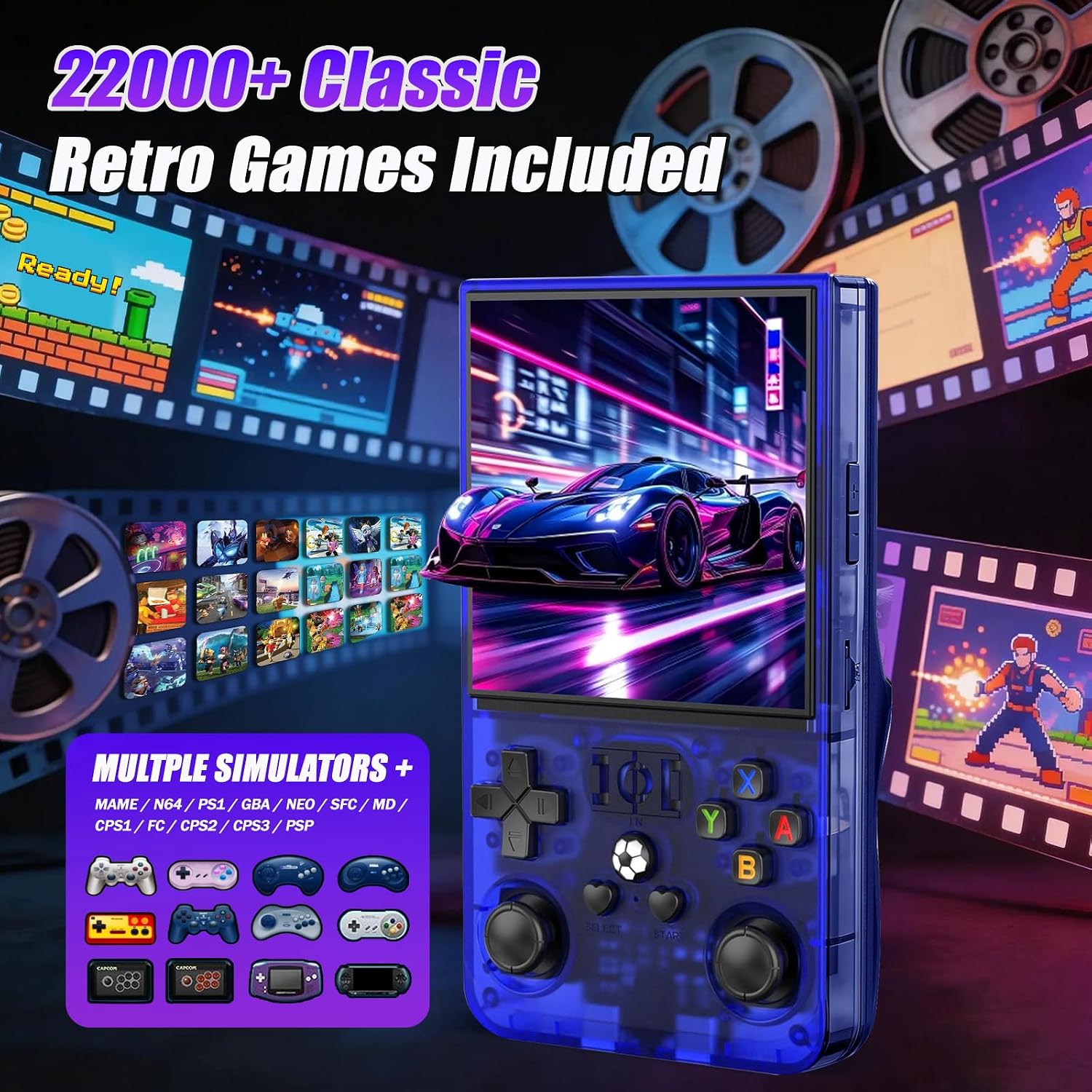 Consola retro de videjuegos